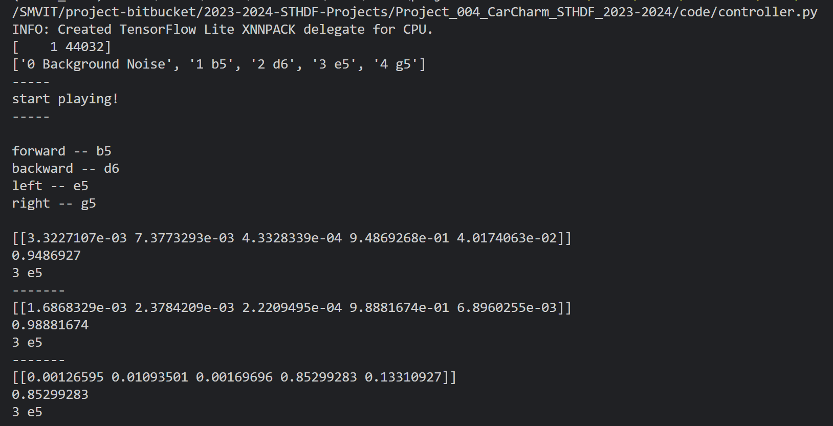 Console logs